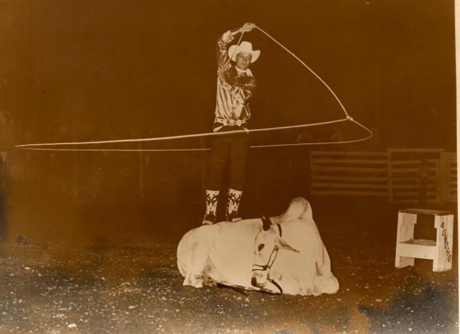 Spinning the cowboy wedding ring